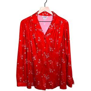 VNTG SEARS Floral long sleeve button down shirt 40